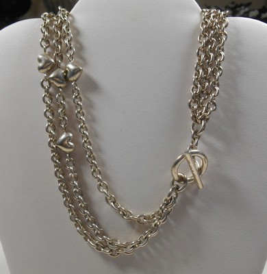TIFFANY \u0026 Co Puffed Heart Multi Strand 