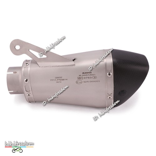 Sistema de escape sin cordones 60 mm tubo silenciador silenciador para BMW S1000RR S1000R 2010-14 - Imagen 7 de 12