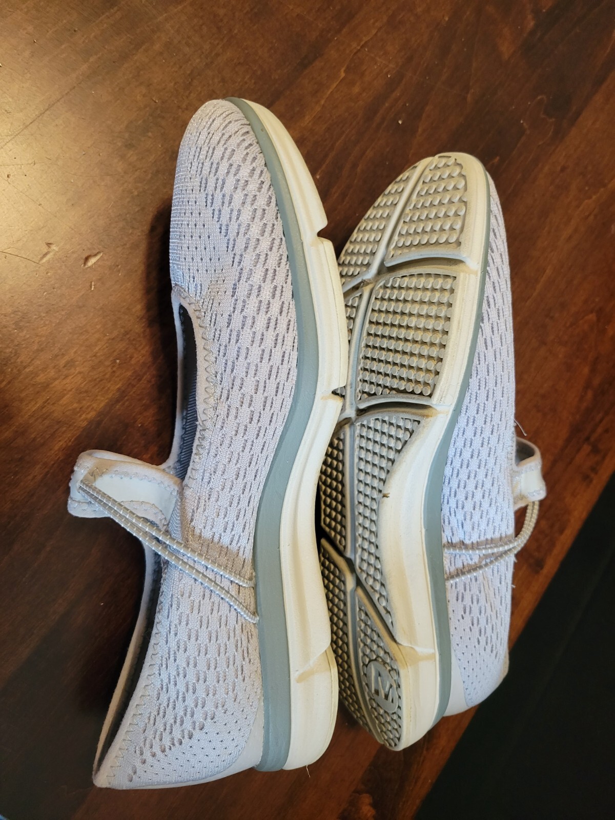 Merrell Ladies Walking Shoes Form 2 Mary Jane Style Silver Grey 0817