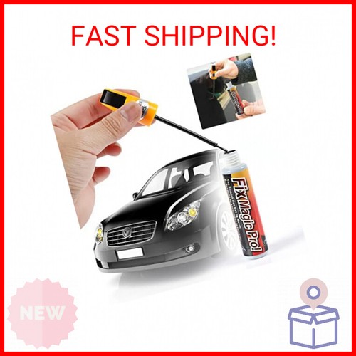 Ouzorp Car Touch Up Paint Black Fill Pen Scratch Repair Two-In-One