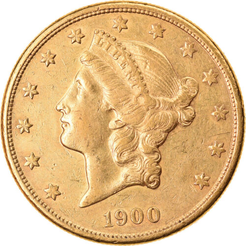 [#864376] Moneta, USA, Liberty Head, $20, Double Eagle, 1900, U.S. Mint, San Fra - Zdjęcie 1 z 2