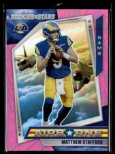 2021 Panini Rookies & Stars Airborne Pink Matthew Stafford 67/75 Los Angeles