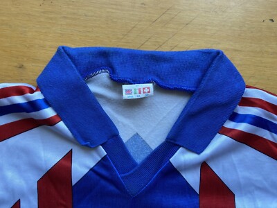 FRANCE 1990 1992 HOME FOOTBAL SHIRT SOCCER JERSEY LONG SLEEVE