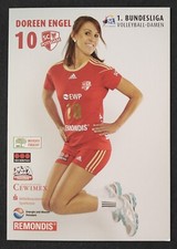 3749 Doreen Engel SC Potsdam Bundesliga Siatkówka Damska Karta z autografem