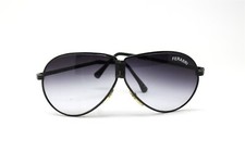 Ferrari Vintage Men's Aviator Folding Sunglasses With Black Rims