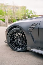 Rohana 19” RFG3 Wheels & Tires For BMW M4 (& more) Satin Black With Carbon Lip 