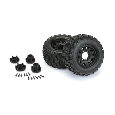 Pro-Line Racing 1012510 Badlands Black Raid Rc Wheels & Tires 2.8" 12mm