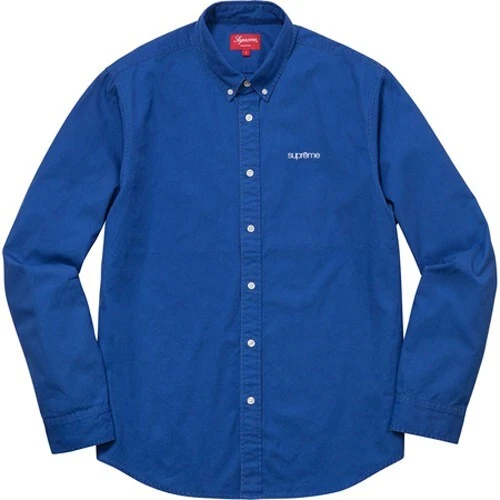 Chemise Supreme en sergé lavé Royal XL