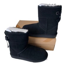 Koolaburra by Ugg Andrah Short Boot Girls' Size 5 US Suede Upper Black