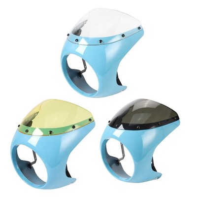 Retro Motorcycle Headlight Cover Windshield Fairing Motorcylce Accessories ABS