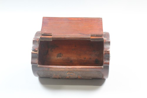 Antique Bamboo Water Carrier Box Barrel Chinese Oriental Carved Design - Picture 17 of 20