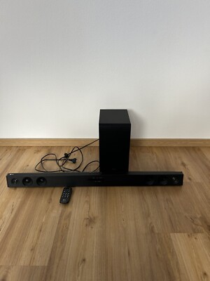 LG SJ3 2.1-Kanal-Soundbar mit kabellosem Subwoofer (Schwarz) Bluetooth