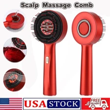 Red Light Therapy Hair Oil Applicator Electric Scalp Massager Brush Massage Comb