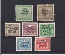 A100 Rwanda 1924, 1959 overprint MNH stamps