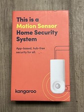 1 Kangaroo Home Security Motion Sensor App Based Hub Free Security/ White