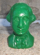 (1) Mold-A-Rama ~ Museum of Science and Industry ~ Green George Washinton Bust