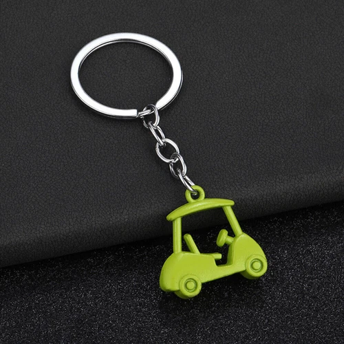 1pc Fashionable Hot Selling Alloy Golf Cart Neutral Fun Gift Keychain - Imagen 29 de 35