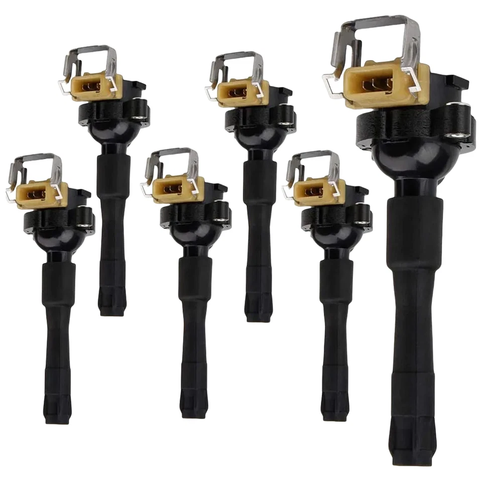 6Pcs Ignition Coil 0221504029 Fits For BMW E36 E46 E39 E38 E53 323i 528i 325xi Foto 2 de 4