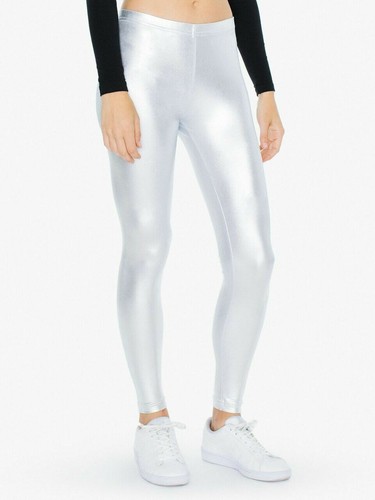 SILVER American Apparel S \u0026 L Leggings 