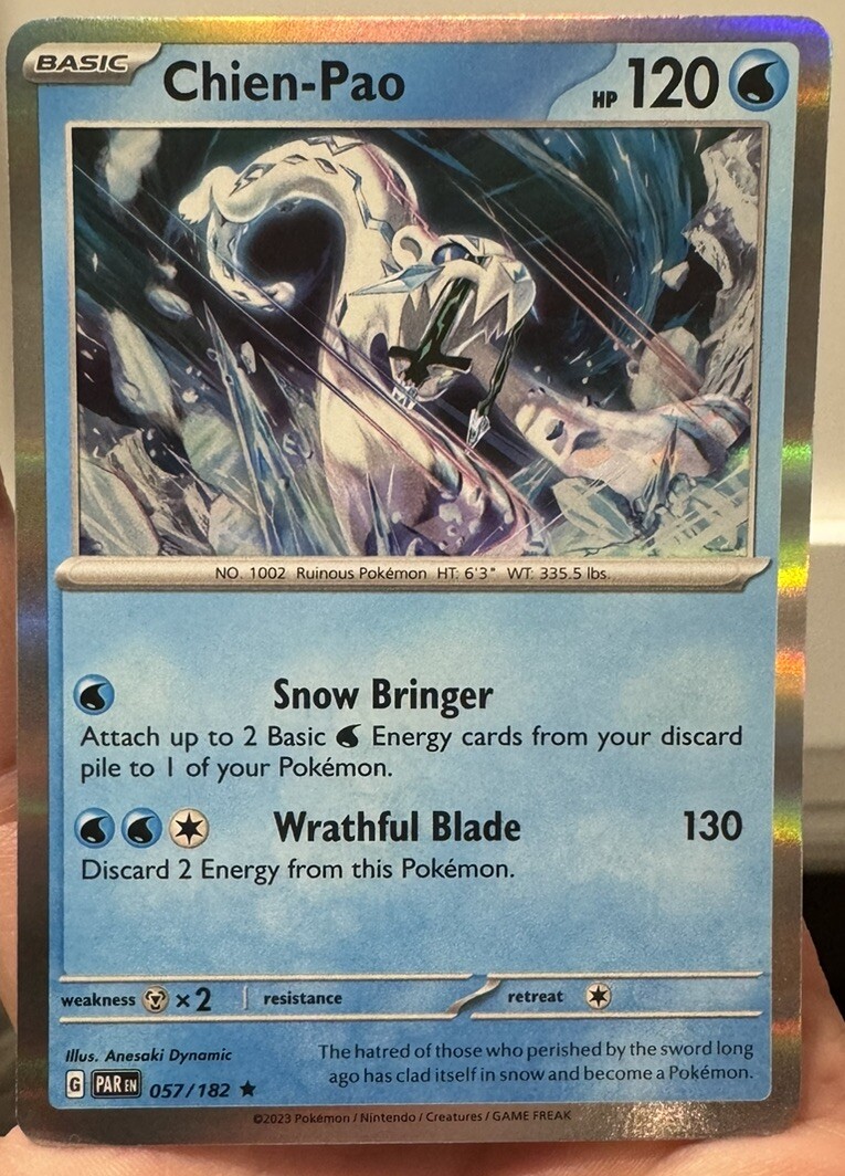 Pokemon TCG Chien-Pao Paradox Rift Holo #57/182