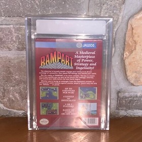 New Rampart NES Factory Sealed H-Seam VGA 80 Silver Graded Nintendo Game