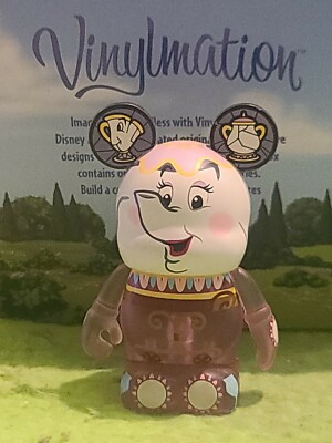 DISNEY Vinylmation 3'' Park Set 1 Beauty and the Beast Mrs Potts 