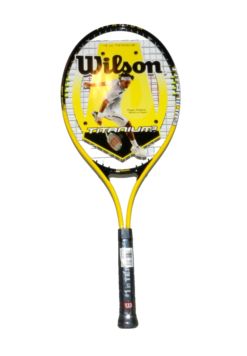 Wilson Titanium 3 Yellow Black 4 3/8 Tennis Racquet | eBay