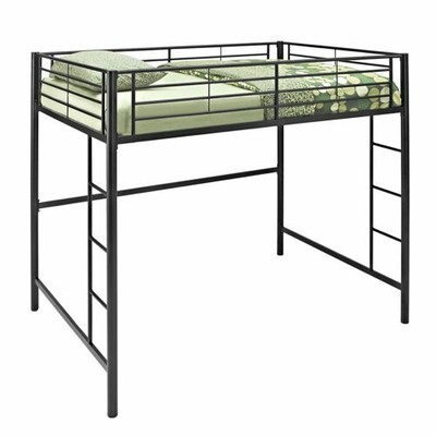 loft bed black metal