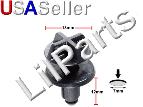 For Ford Bumper Clips Fender Liner Wheel Arch Radiator Grille Bolt W716510-S300