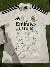 Real Madrid 24/25 Adidas Shirt ? Multi Signed 17 Players ? With Club COA & Box