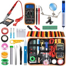 Soldering Iron Kit,80W LCD Digital Soldering Gun with Adjustable Temperature ...