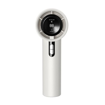 Portable Handheld Fan 100-Speed Turbo Bladeless Mini Fan 3000mAh White