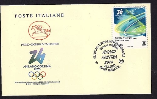 Italy 2026: Olympic Games Milan Cortina - FDC "Cavallino" / 1st day