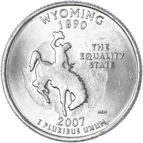 2007-P 50 State Quarters Wyoming — photo from the most recent tracked eBay sale