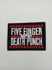 Five Finger Death Punch 5FDP Patch Iron On/Sew On Embroidered Backpack Jackets