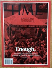 Time Magazine September 29 Th 2025 Enough Charlie Kirk