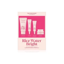 The Face Shop Rice Water Bright Travel Kit, Korean Skin Care Set with... 