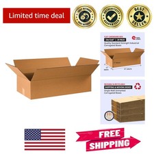 24x12x6 Kraft Corrugated Boxes - Bulk Pack of 20 for Versatile Moving  Storage