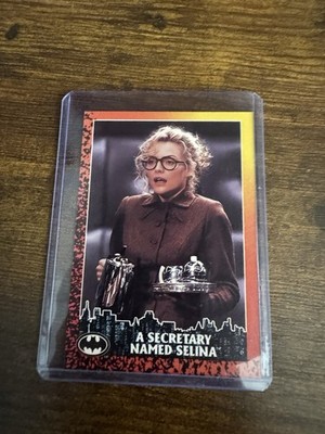 1992 TOPPS BATMAN RETURNS Selina Kyle RARE Collector s Card: NM Condition