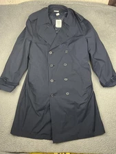 Vintage Sterlingwear Coat Mens 44R Blue All Weather US Navy Trench Liner 90s