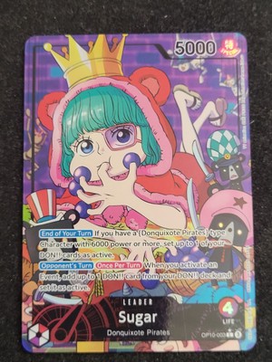 Sugar OP10-003 Alt Alternate Art Parallel Leader One Piece Card