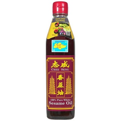 Chee Seng Weisses Sesamöl 375ml Pure Sesame Oil white Sesam Öl