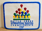 1987 Battle Creek Michigan International Hot Air Balloon Championship Patch Vtg — photo 1