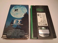 Vintage E.T. VHS Tape 1988 MCA Home Video Rare Green Flap Edition