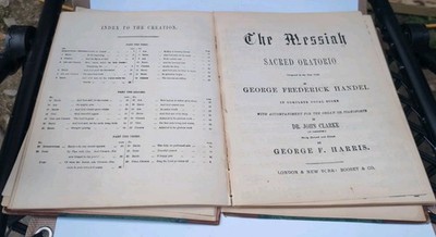 Joseph Haydn The Creation Handel Messiah Antique Vocal Score Boosey London