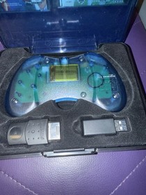 Retro-bit SEGA Saturn 8-Button  2.4GHz Wireless Controller Clear Blue With Case