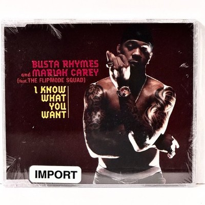 Factory Sealed I Know What You Want by Busta Rhymes and Mariah Carey CD Single
