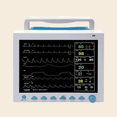 Professional 6-Parameter Vital Signs Monitor with IBP, 12.1-inch Display
