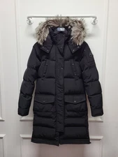 Moose Knuckles Black Silver Fox Alberta Women's Padded Jacket 124442274