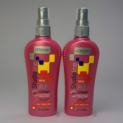 #ad #ad Loreal Paris Studio Line Hot Spring Heat Activated Curling Spray X 2 NEW $44.99